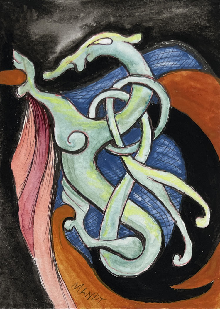 Urnes-Dragon-ACEO